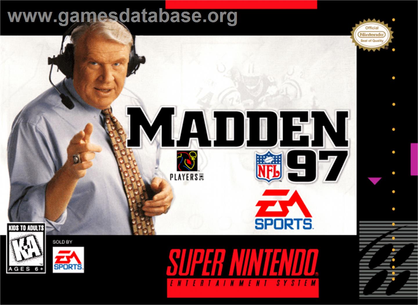 Madden NFL '97 - Nintendo SNES - Artwork - Box