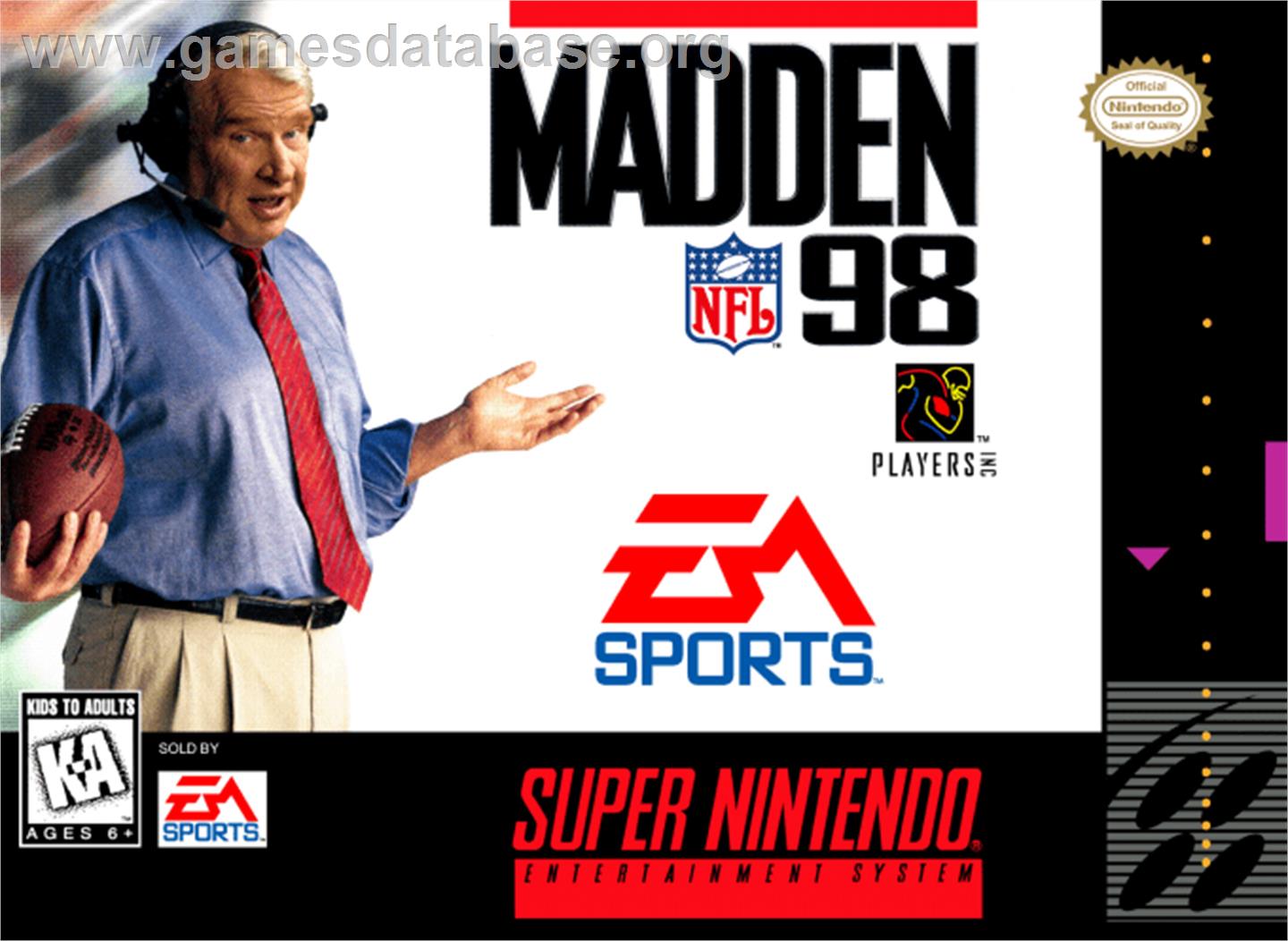 Madden NFL '98 - Nintendo SNES - Artwork - Box