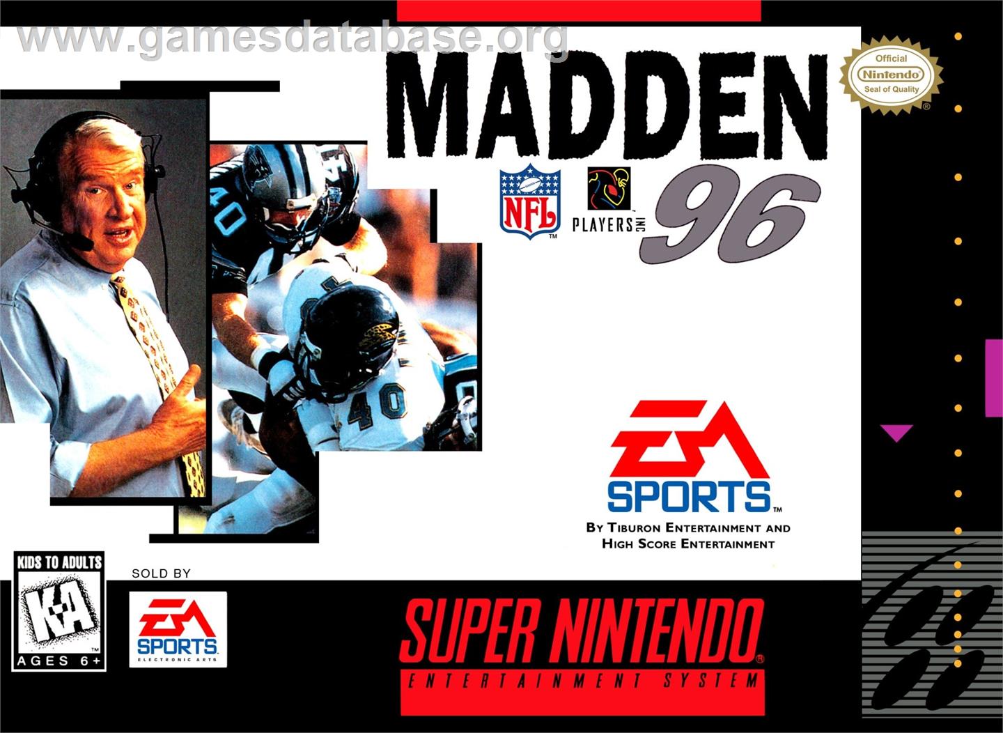 Madden Nfl 96 - Nintendo SNES - Artwork - Box