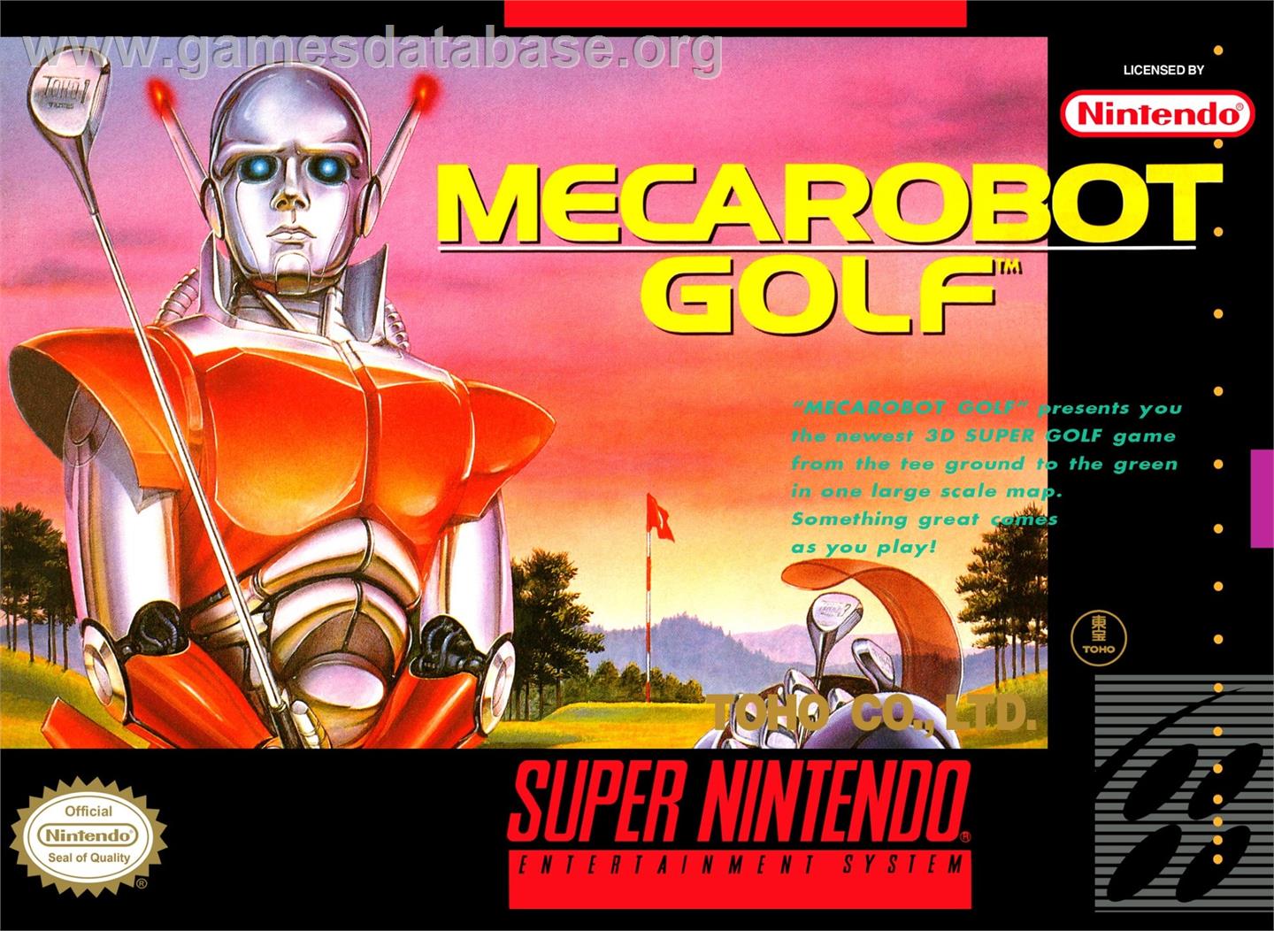 Mecarobot Golf - Nintendo SNES - Artwork - Box