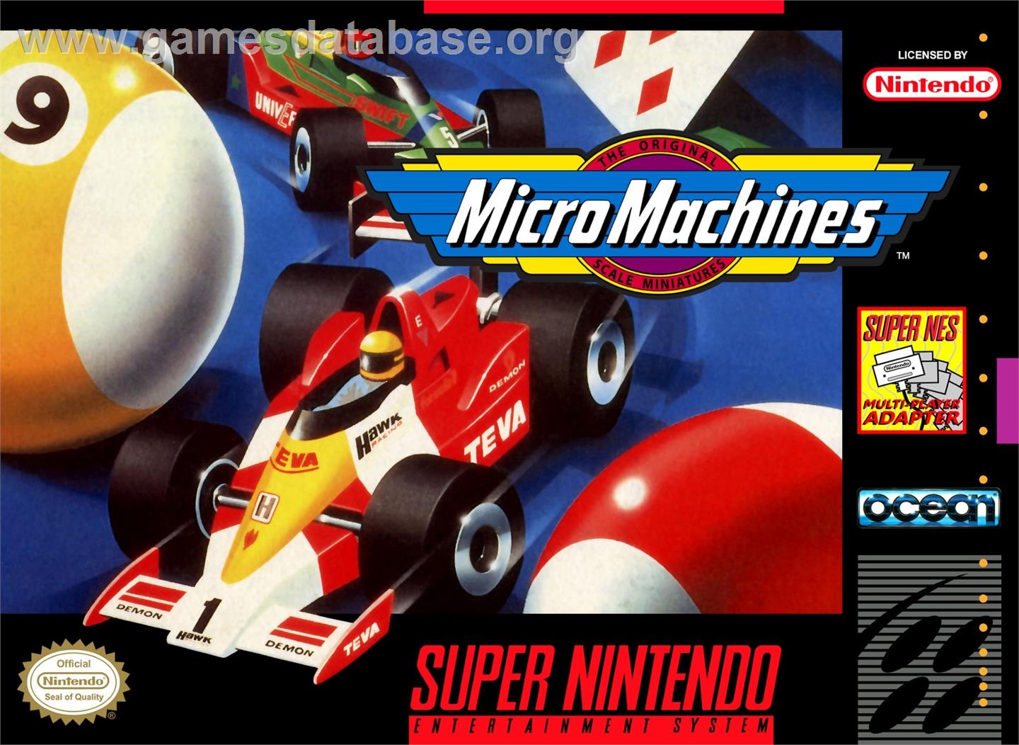 Micro Machines - Nintendo SNES - Artwork - Box