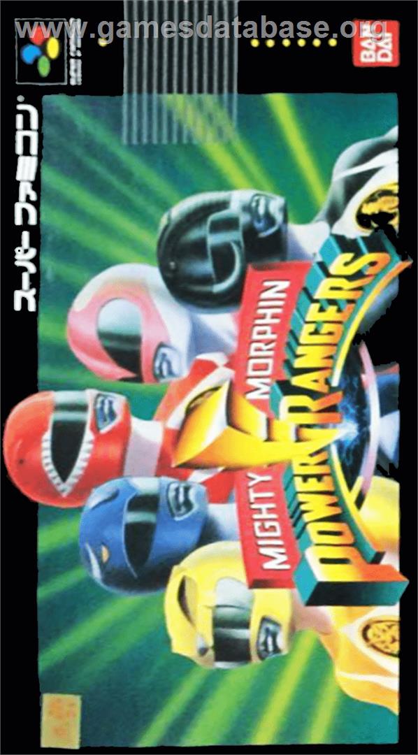 Mighty Morphin Power Rangers: The Fighting Edition - Nintendo SNES - Artwork - Box