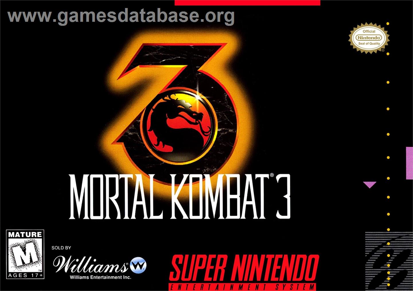 Mortal Kombat 3 - Nintendo SNES - Artwork - Box