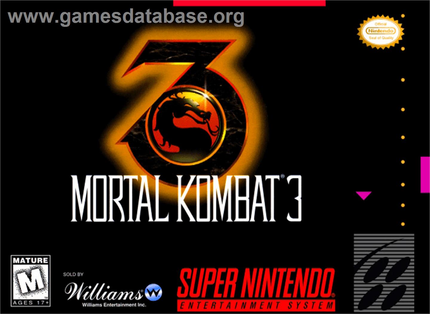 Mortal Kombat 3 - Nintendo SNES - Artwork - Box