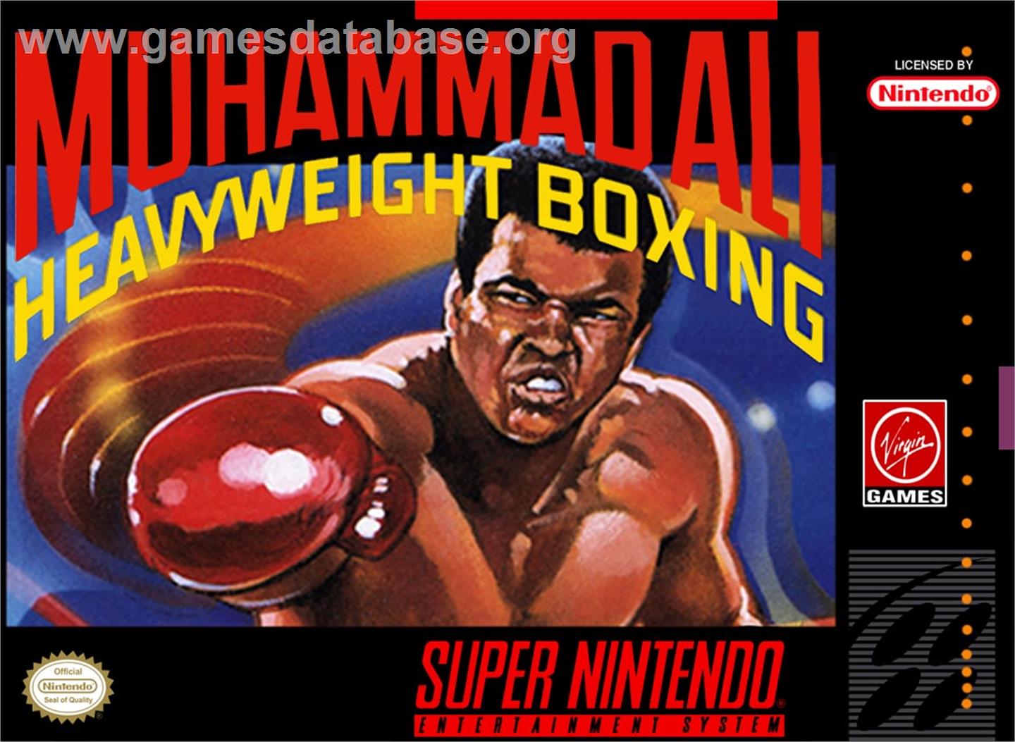Muhammad Ali Heavyweight Boxing - Nintendo SNES - Artwork - Box