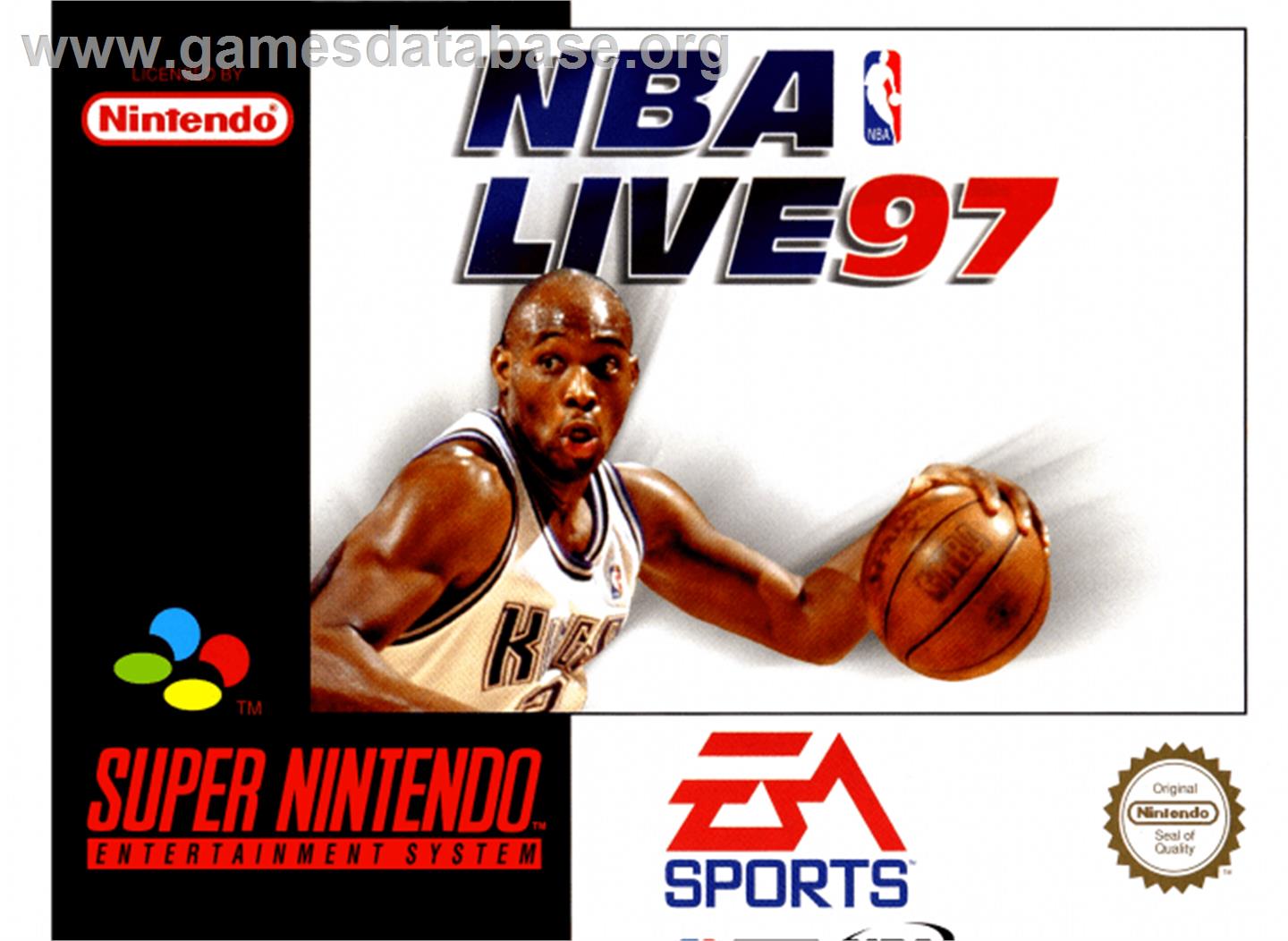 NBA Live '97 - Nintendo SNES - Artwork - Box