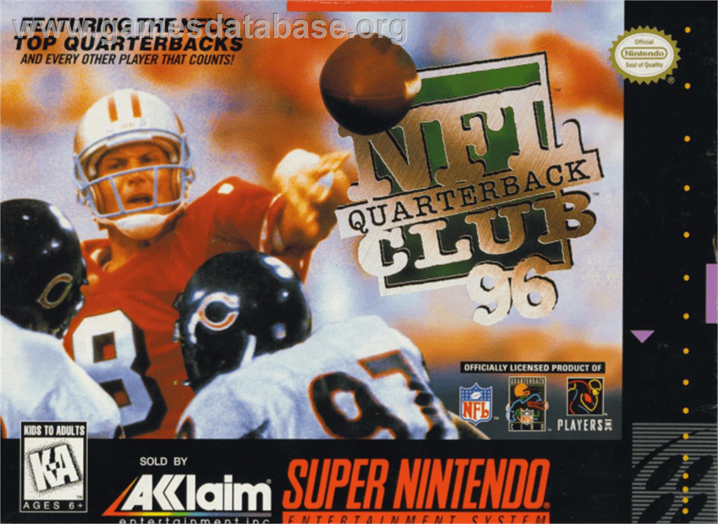 NFL Quarterback Club '96 - Nintendo SNES - Artwork - Box