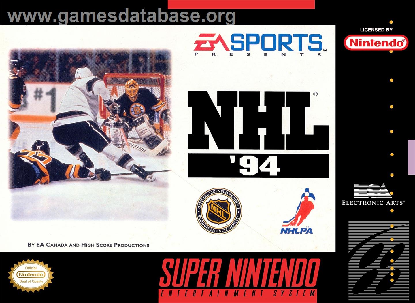 NHL Hockey '94 - Nintendo SNES - Artwork - Box