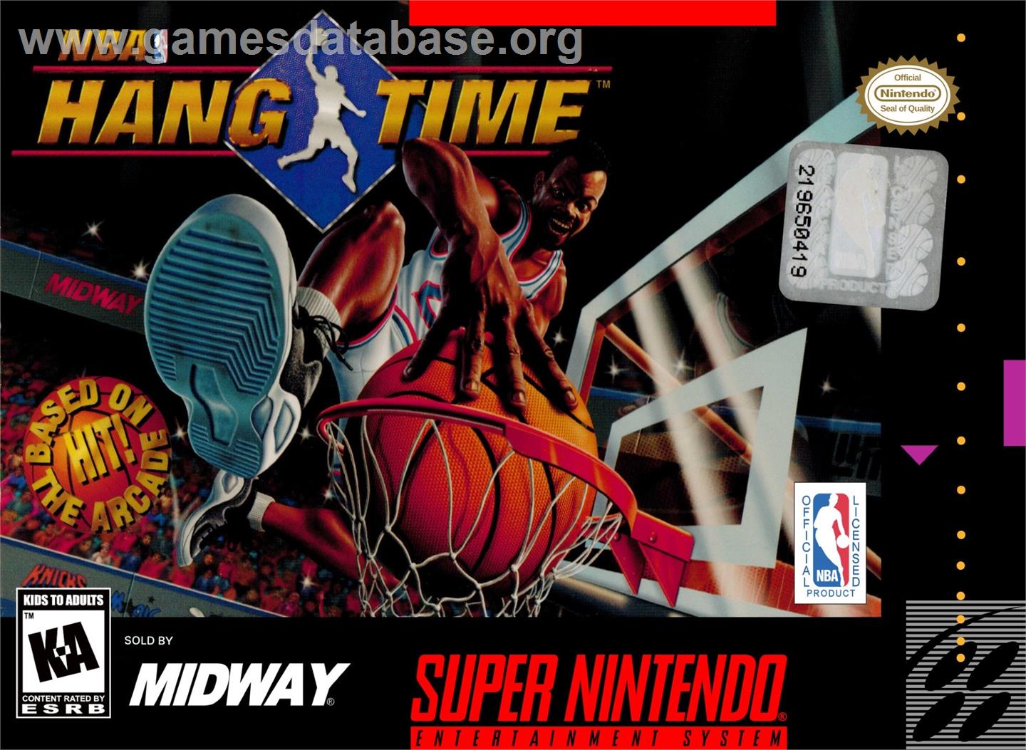 Nba Hangtime - Nintendo SNES - Artwork - Box