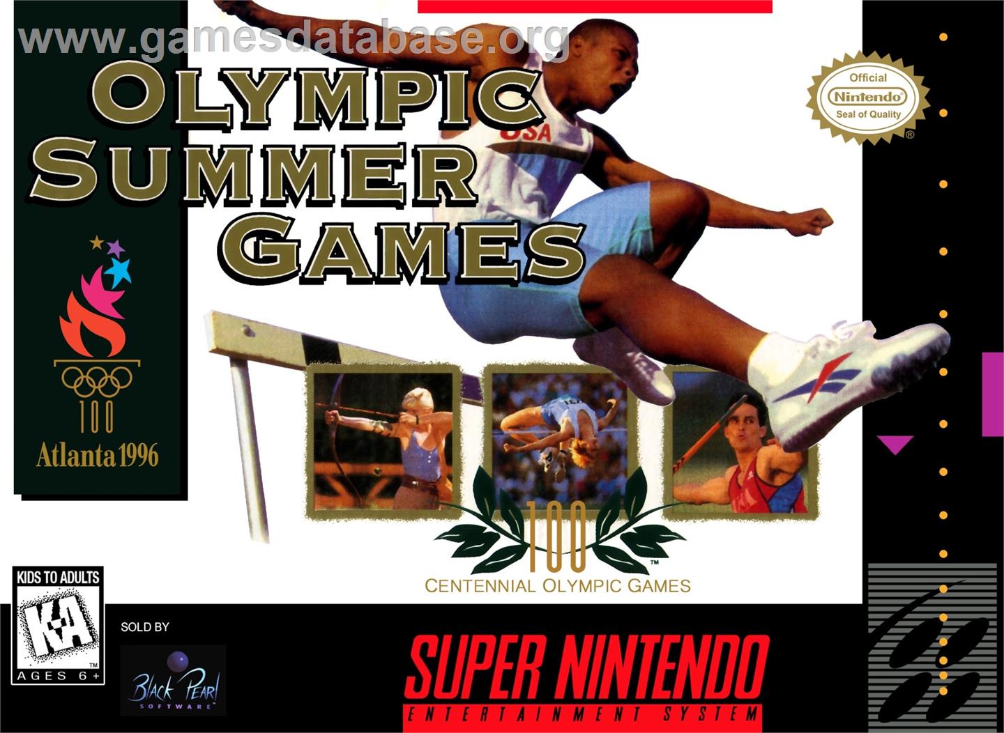 Olympic Summer Games - Nintendo SNES - Artwork - Box