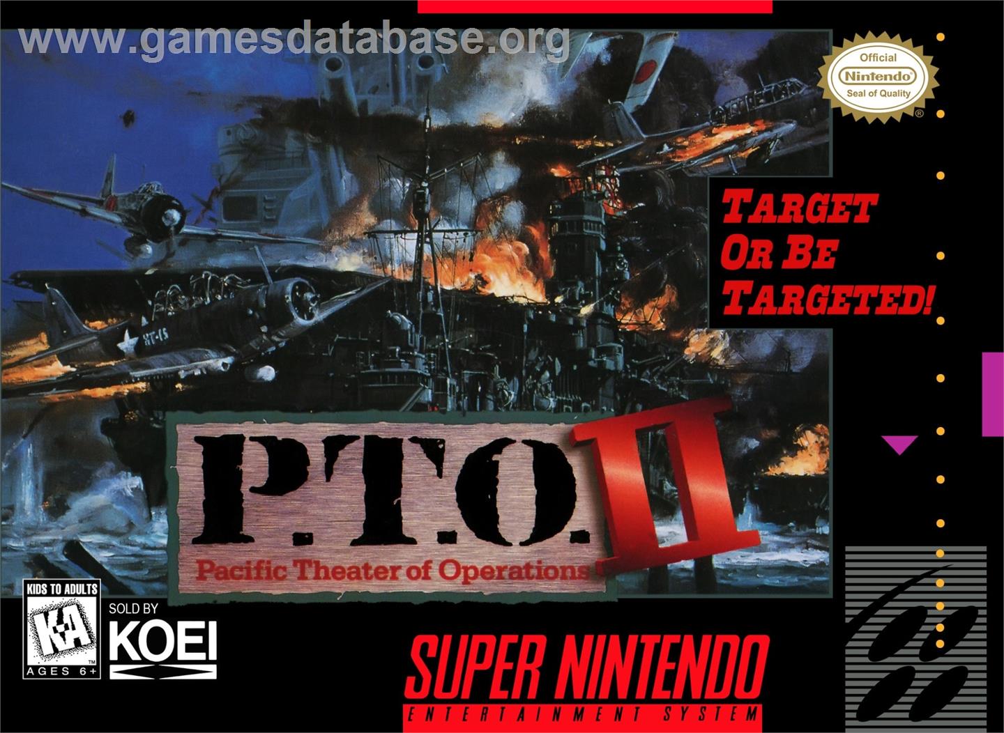 P.t.o. - Pacific Theater Of Operations 2 - Nintendo SNES - Artwork - Box