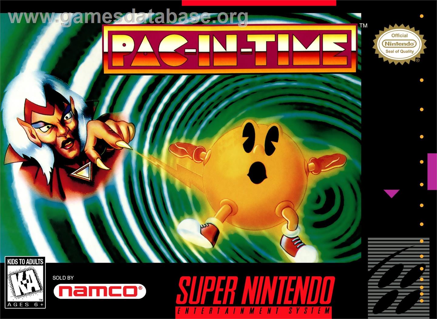 Pac-in-time - Nintendo SNES - Artwork - Box