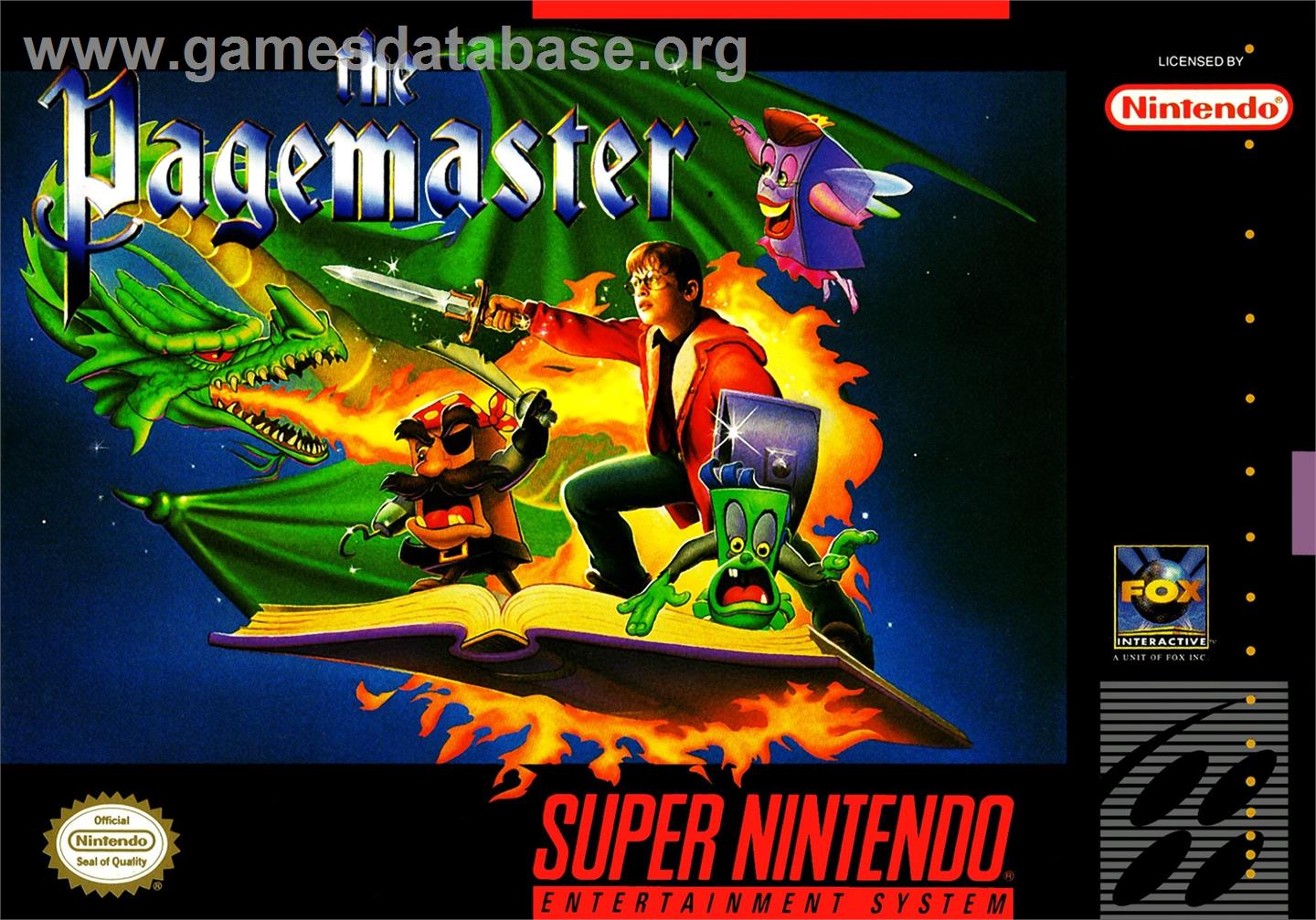 Pagemaster, The - Nintendo SNES - Artwork - Box