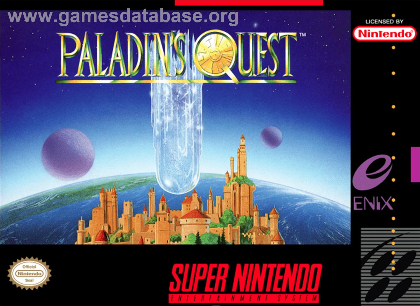 Paladin's Quest - Nintendo SNES - Artwork - Box