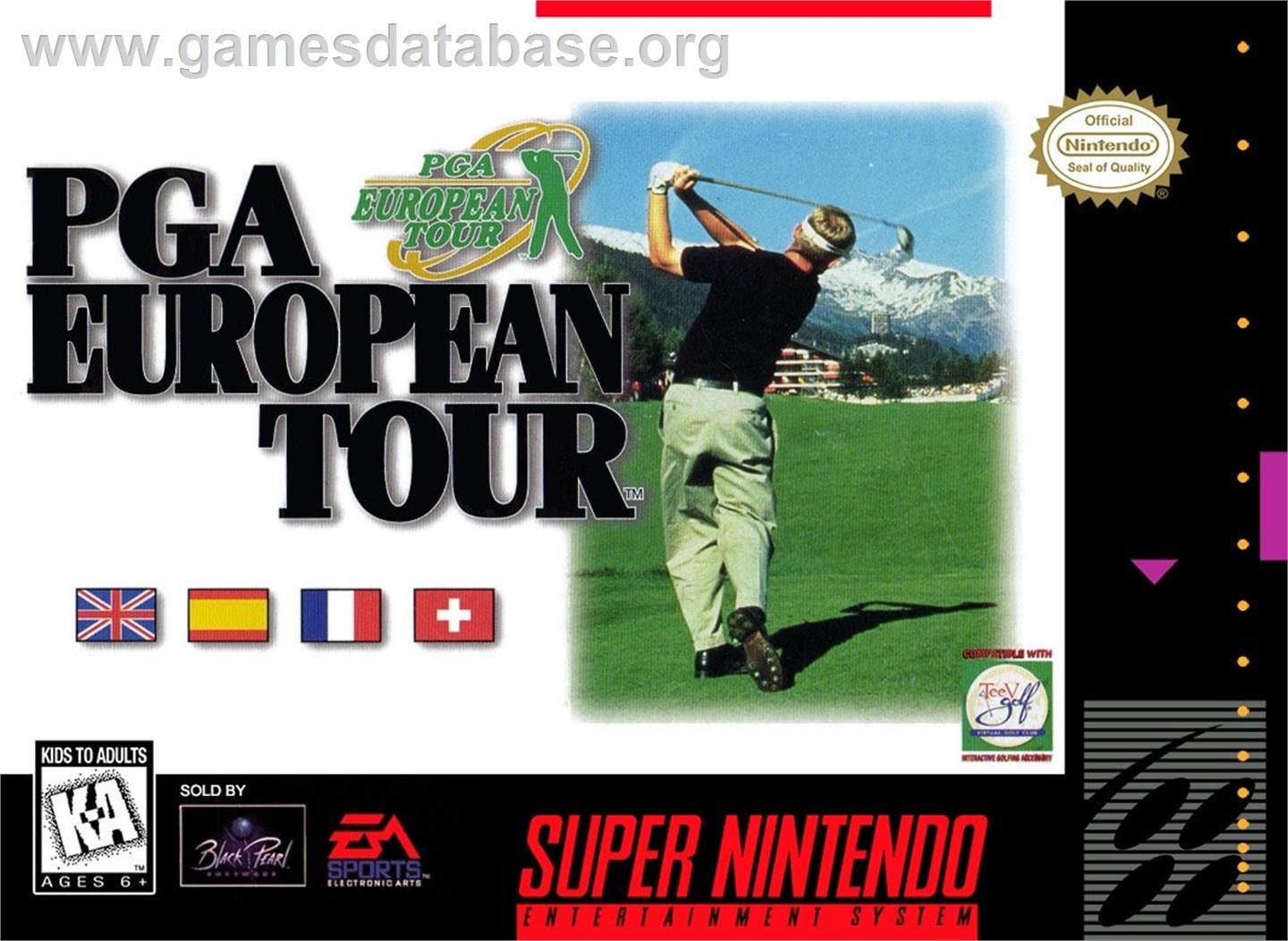 Pga European Tour - Nintendo SNES - Artwork - Box