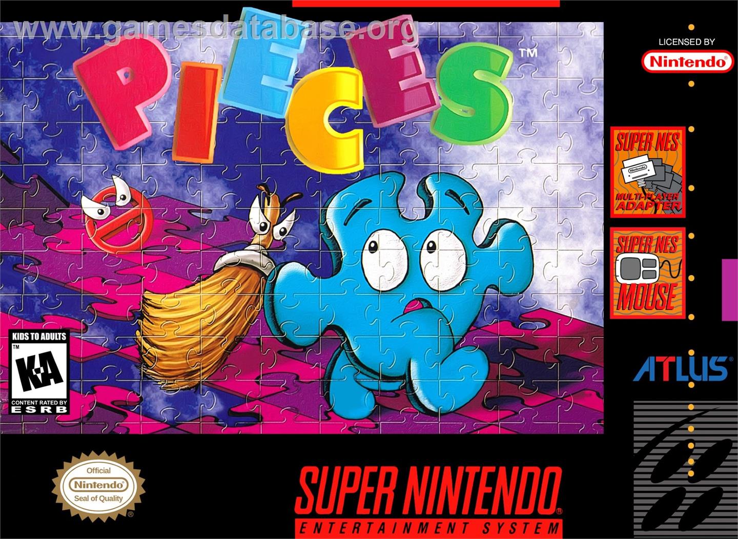 Pieces - Nintendo SNES - Artwork - Box