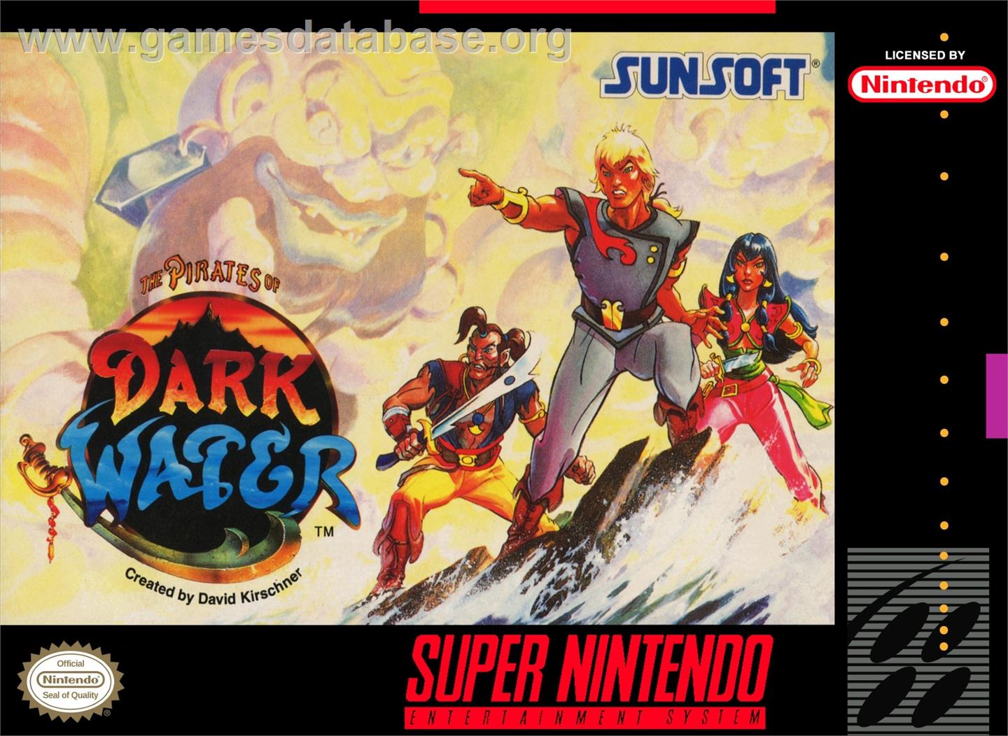 Pirates Of Dark Water, The - Nintendo SNES - Artwork - Box