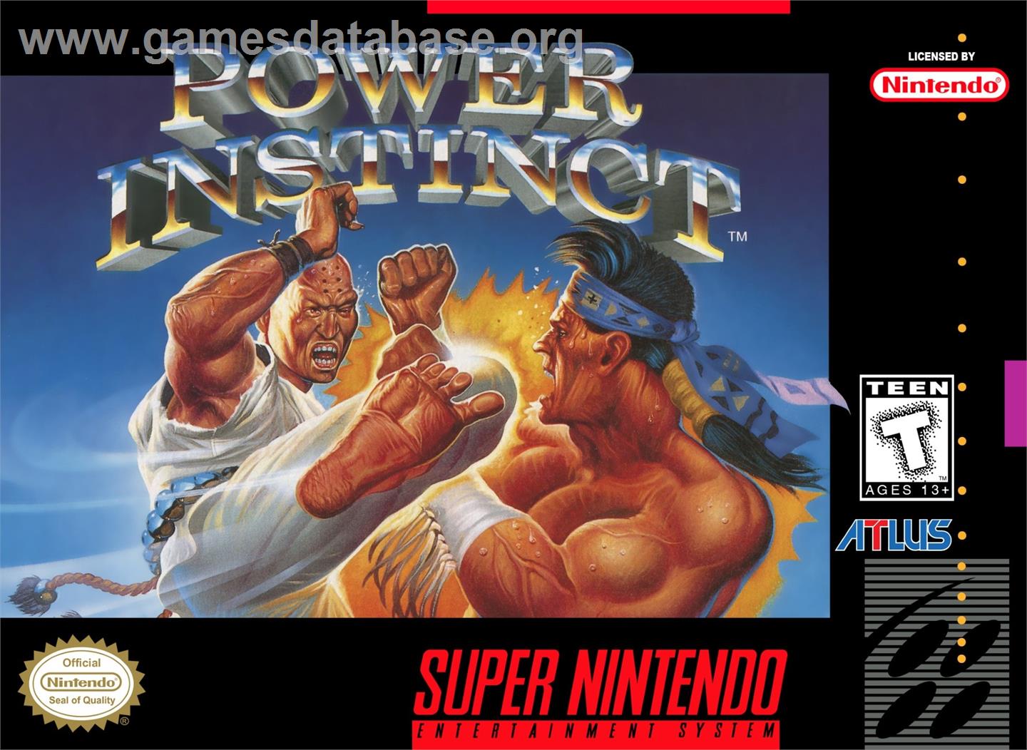 Power Instinct - Nintendo SNES - Artwork - Box
