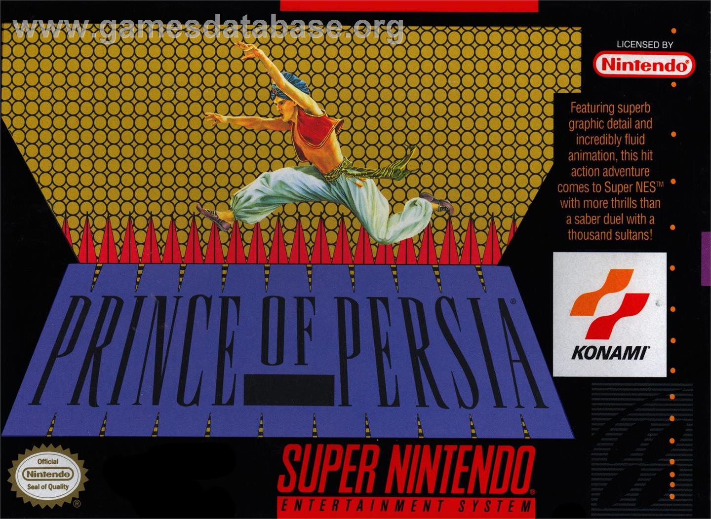 Prince Of Persia - Nintendo SNES - Artwork - Box