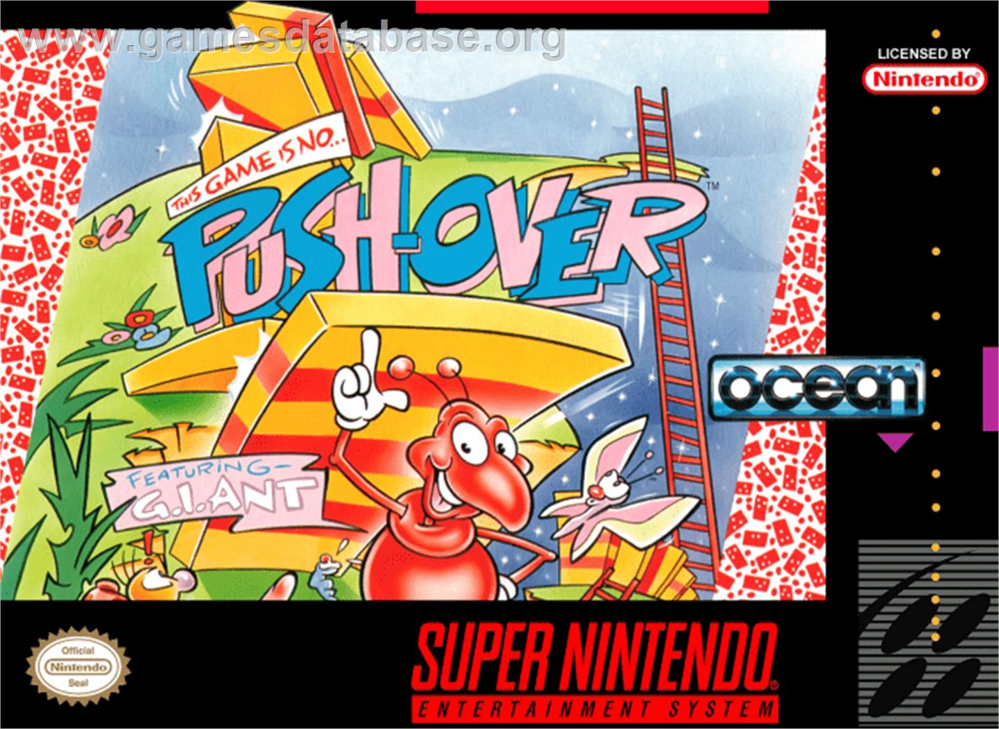 Push-Over - Nintendo SNES - Artwork - Box