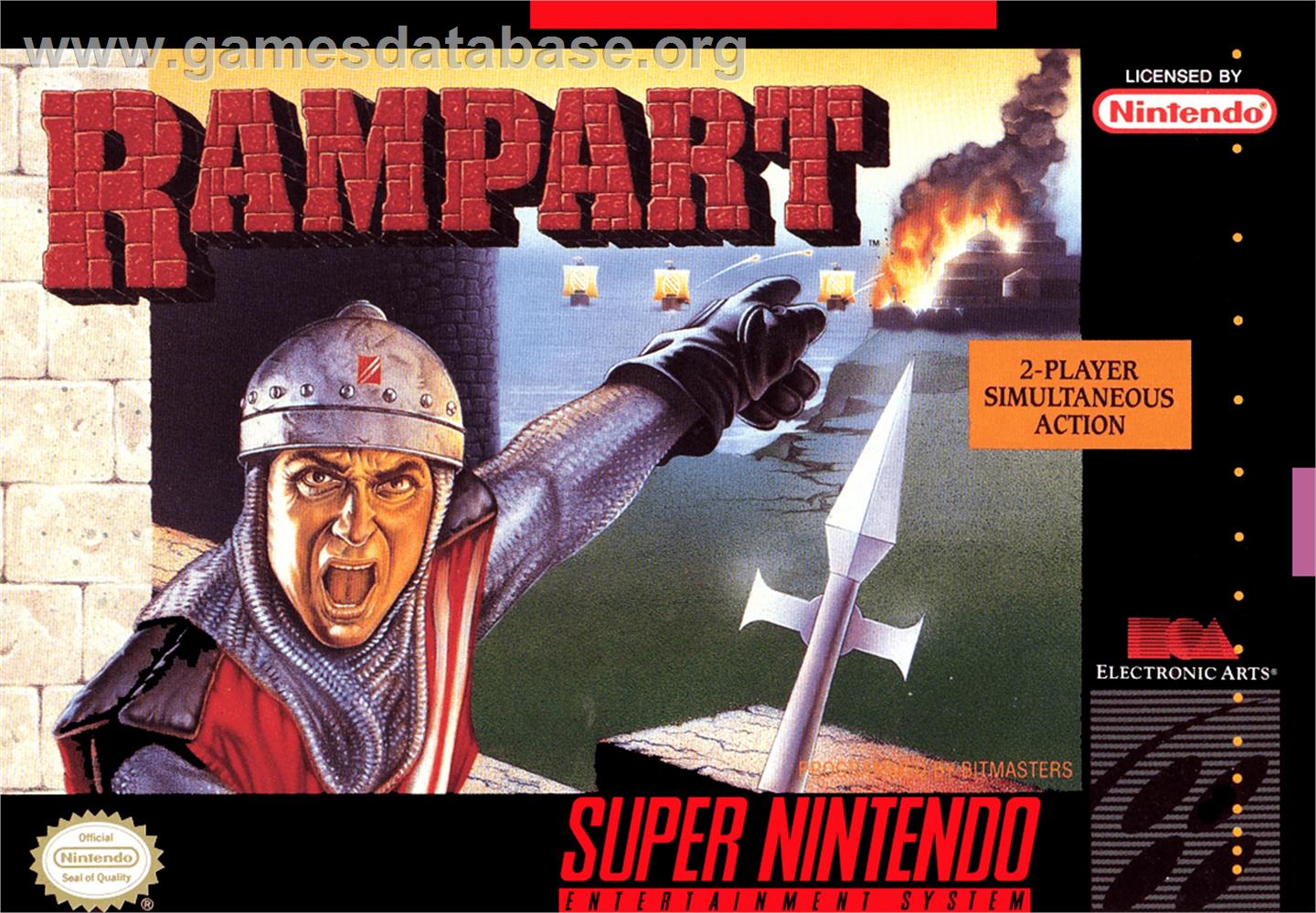 Rampart - Nintendo SNES - Artwork - Box