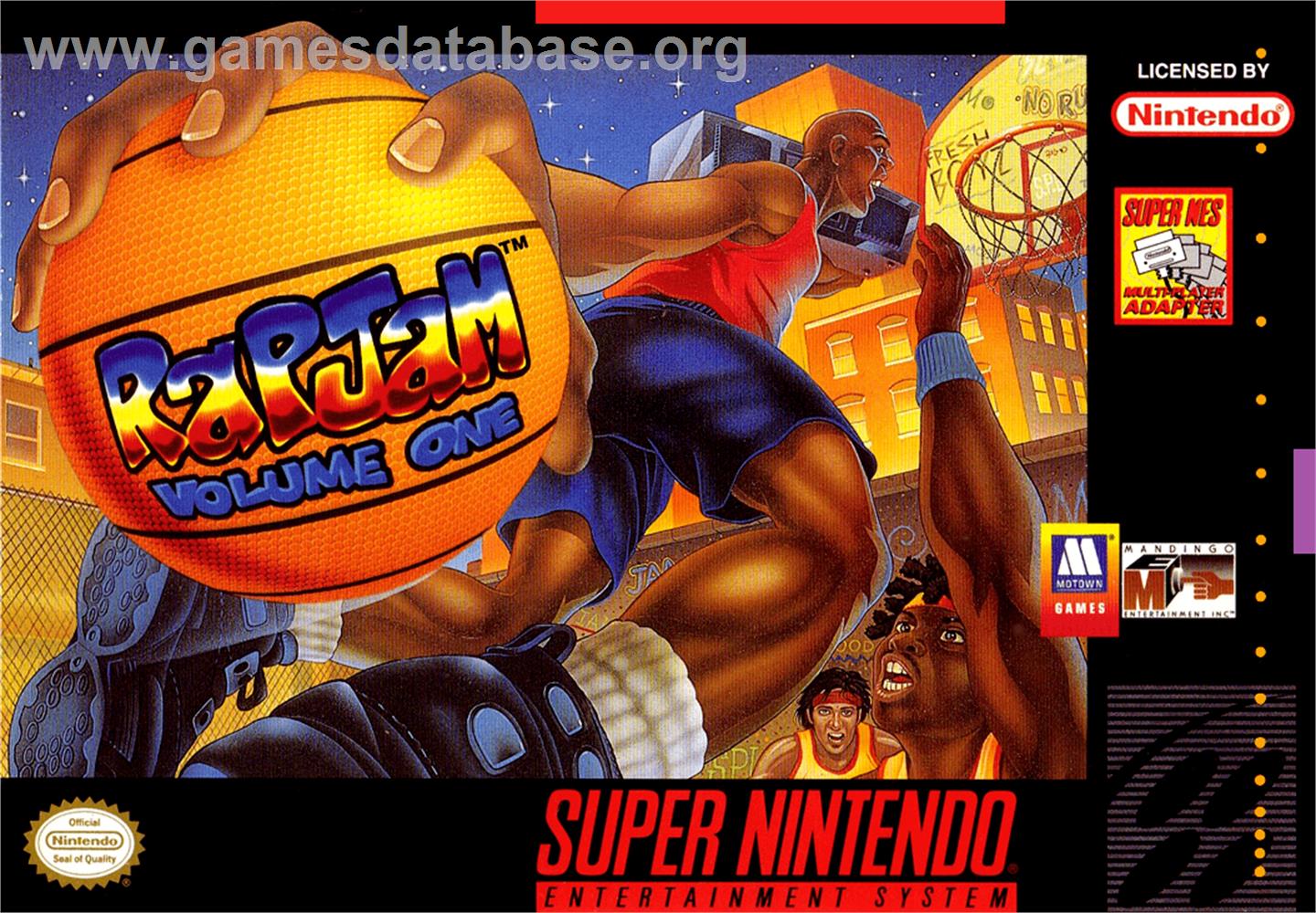 Rap Jam: Volume One - Nintendo SNES - Artwork - Box