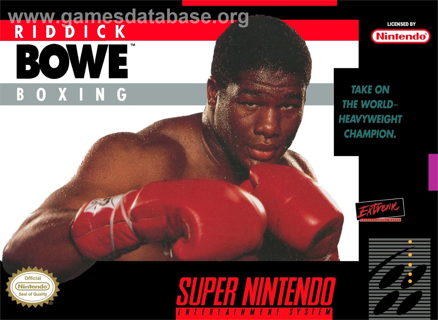 Riddick Bowe Boxing - Nintendo SNES - Artwork - Box