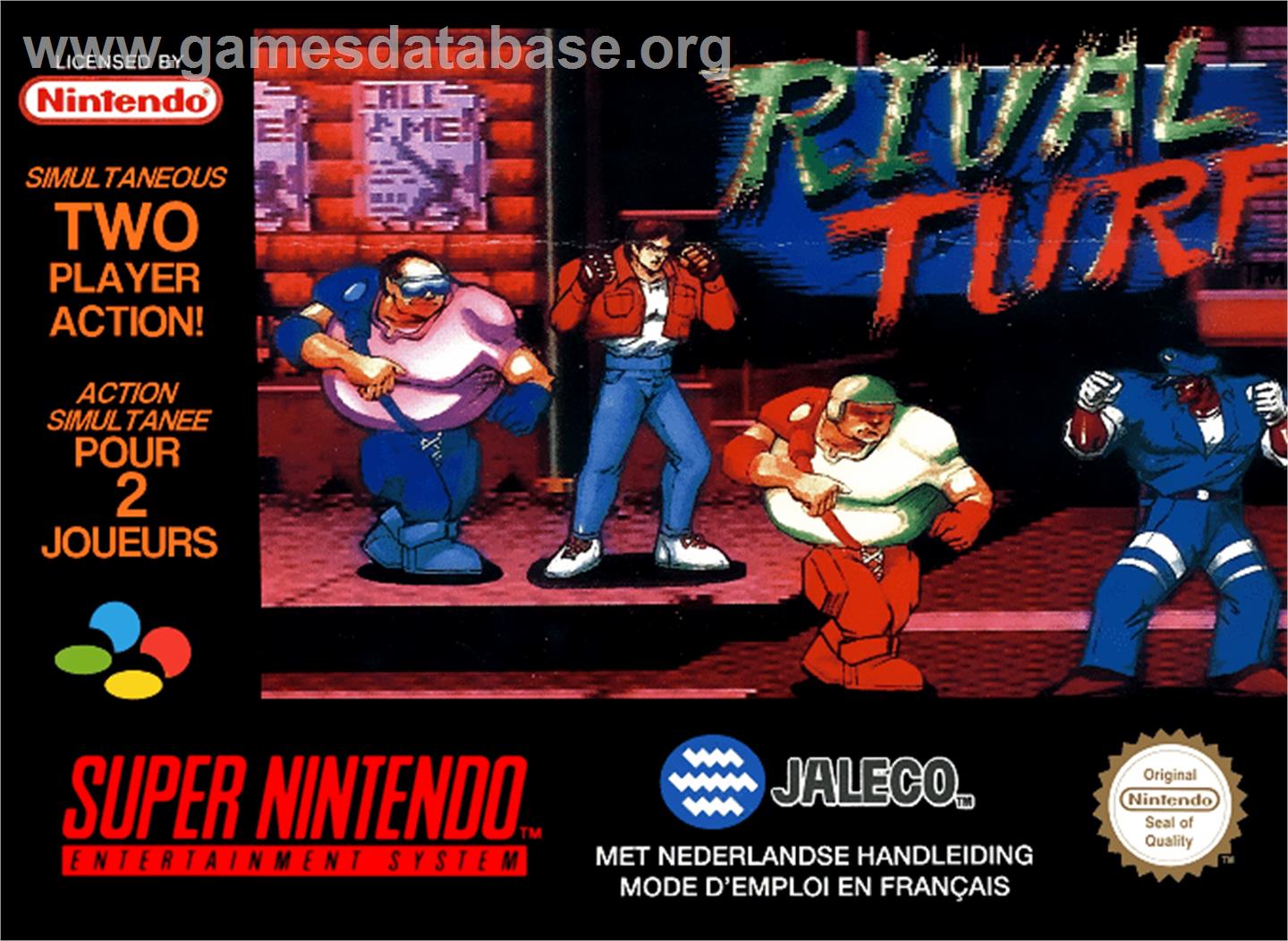 Rival Turf - Nintendo SNES - Artwork - Box
