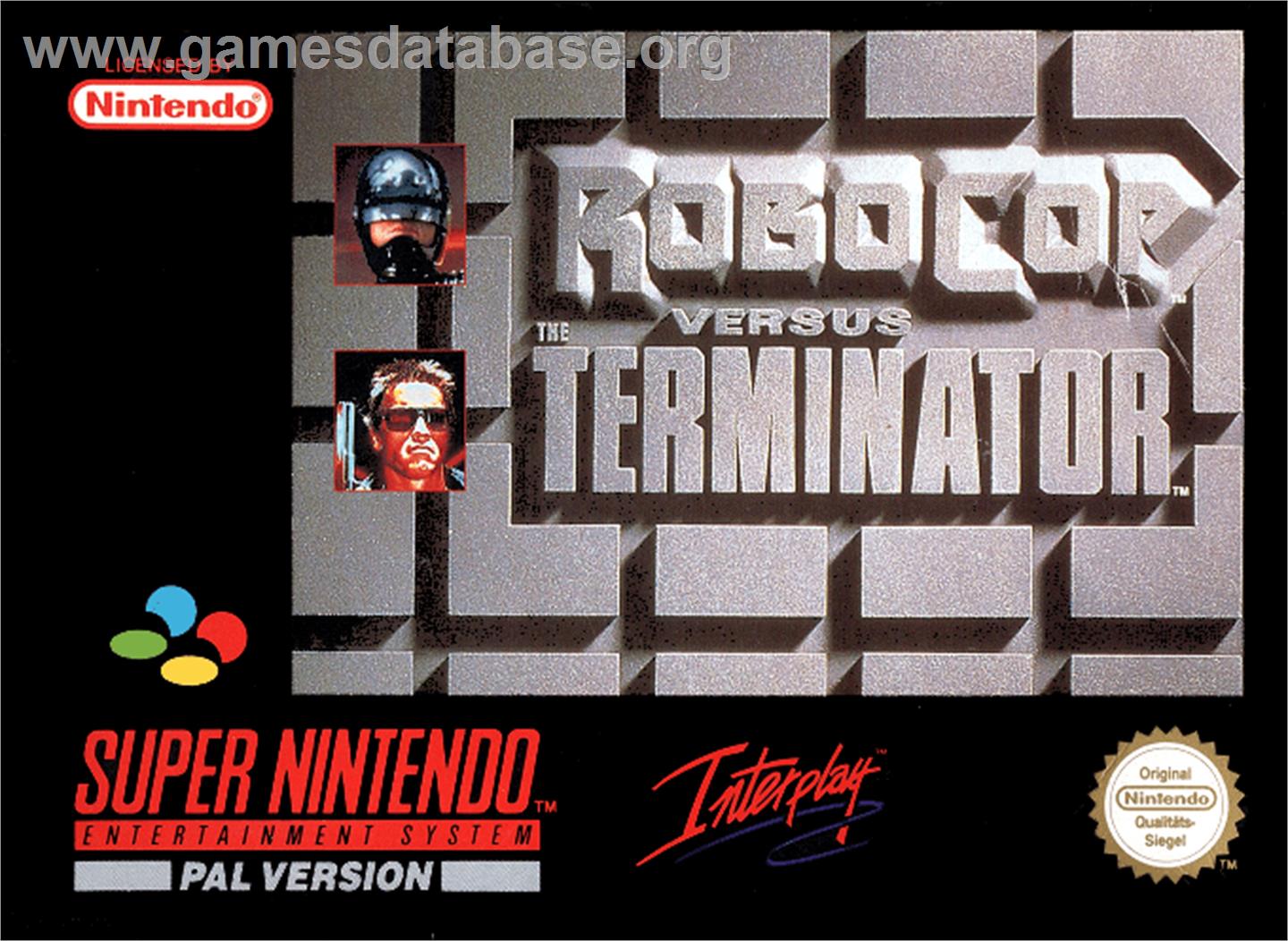 RoboCop Versus the Terminator - Nintendo SNES - Artwork - Box