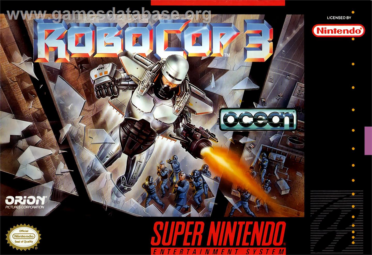 Robocop 3 - Nintendo SNES - Artwork - Box