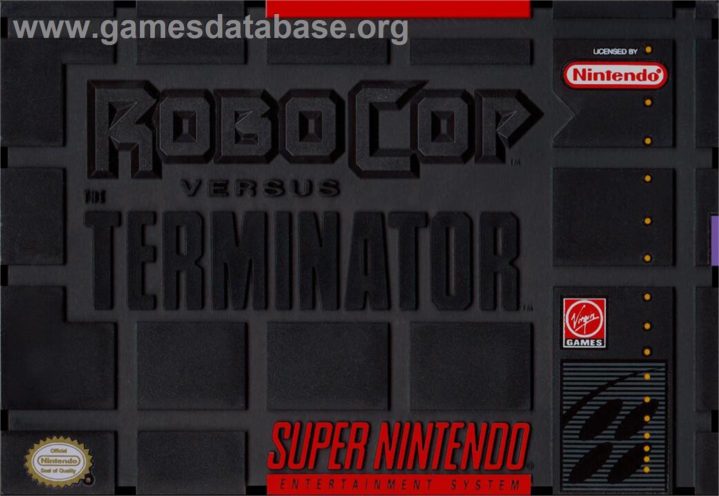 Robocop Vs Terminator - Nintendo SNES - Artwork - Box