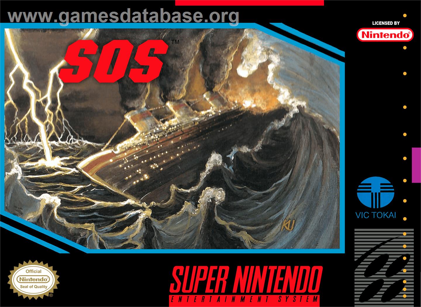 SOS - Nintendo SNES - Artwork - Box
