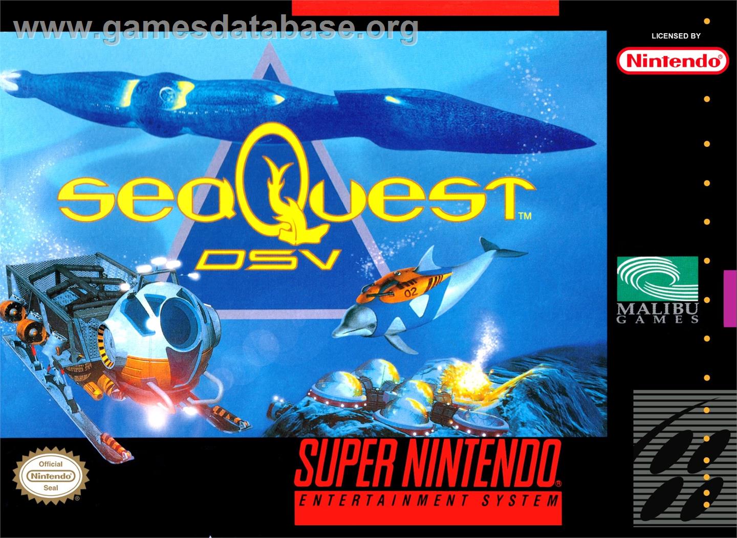 Seaquest Dsv - Nintendo SNES - Artwork - Box