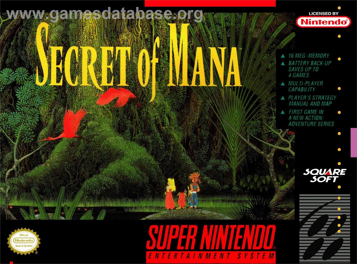 Secret Of Mana - Nintendo SNES - Artwork - Box
