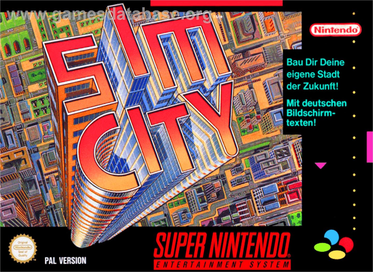 SimCity - Nintendo SNES - Artwork - Box