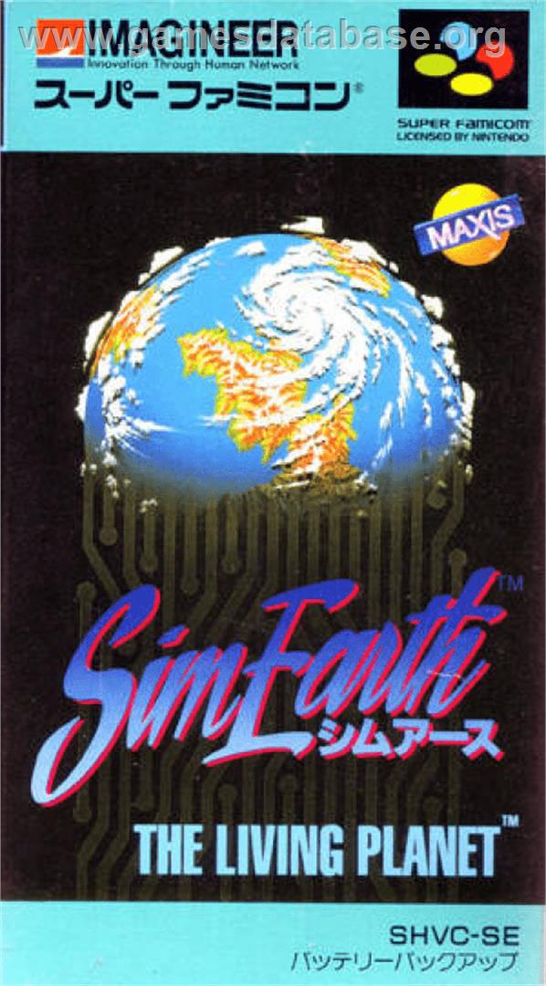 Sim Earth: The Living Planet - Nintendo SNES - Artwork - Box
