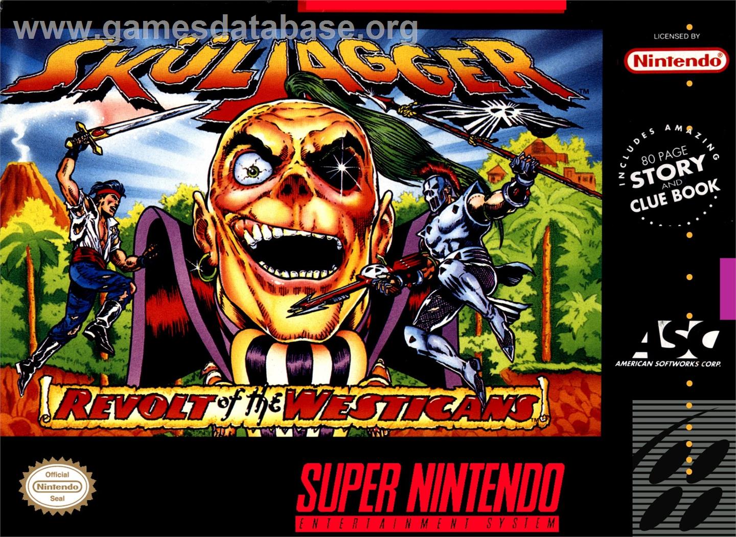 Skuljagger - Revolt Of The Westicans - Nintendo SNES - Artwork - Box