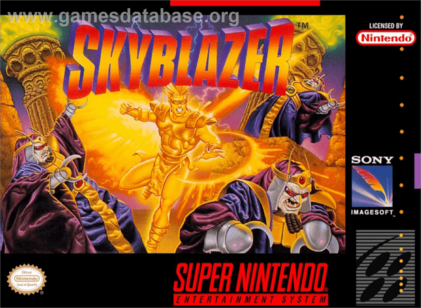 Skyblazer - Nintendo SNES - Artwork - Box