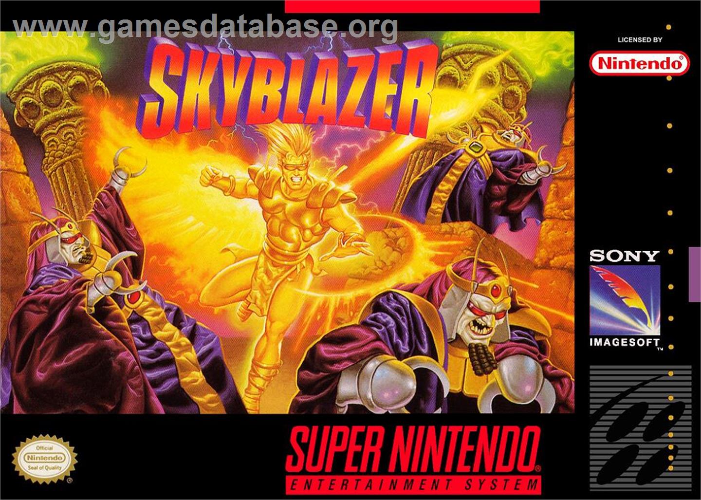 Skyblazer - Nintendo SNES - Artwork - Box