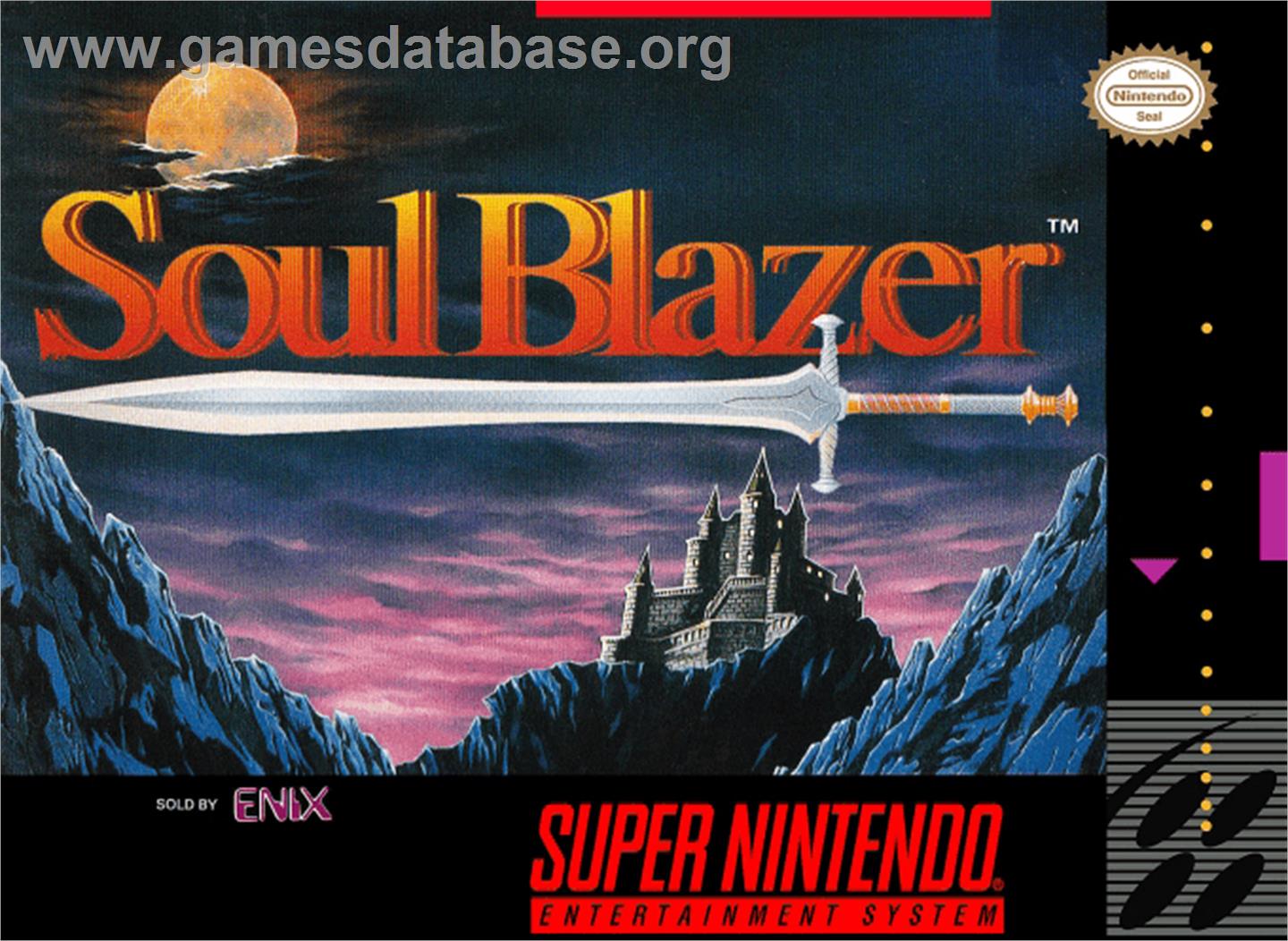 Soul Blazer - Nintendo SNES - Artwork - Box