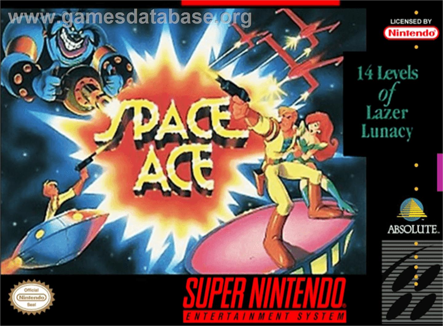 Space Ace - Nintendo SNES - Artwork - Box