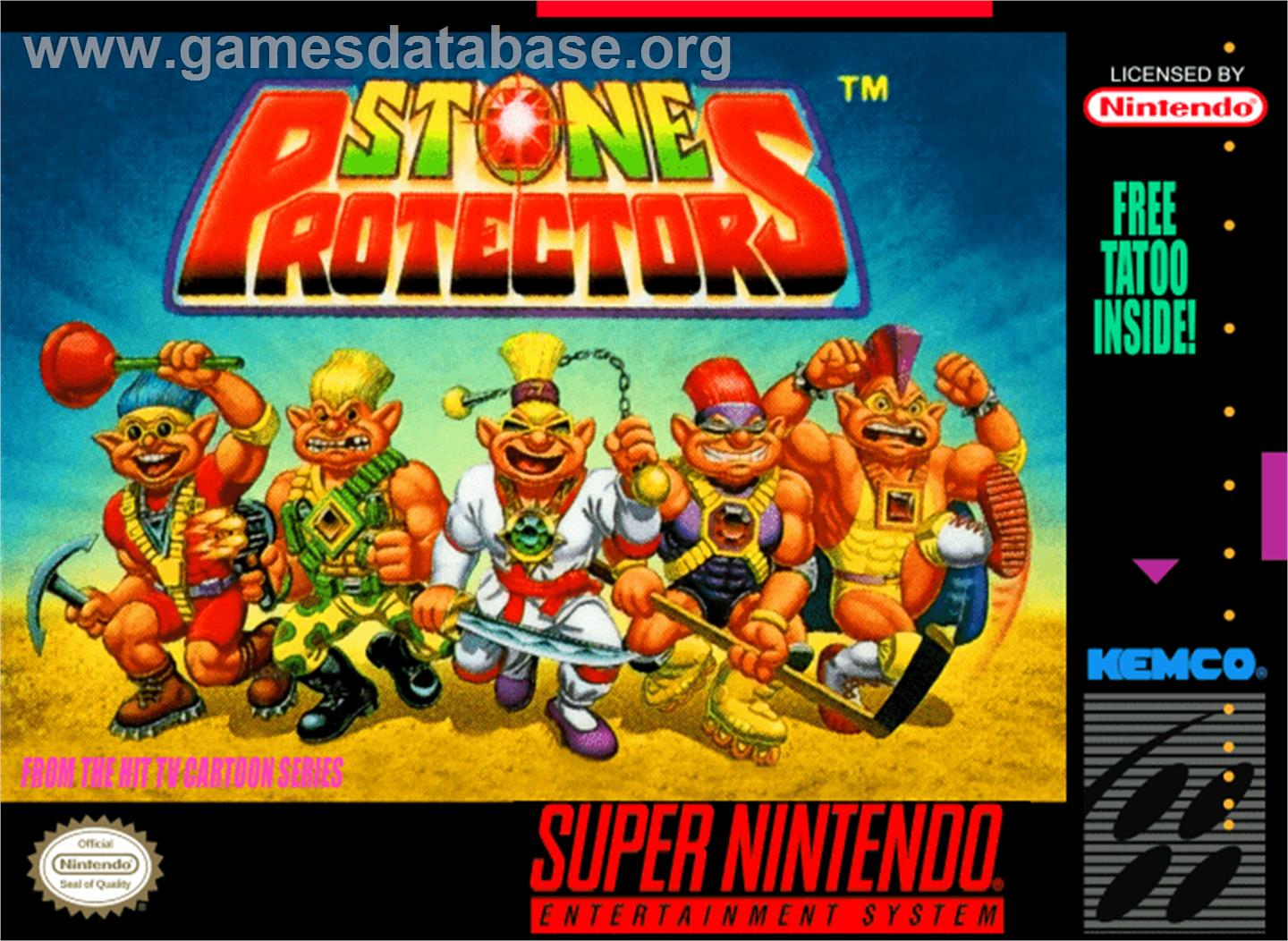 Stone Protectors - Nintendo SNES - Artwork - Box