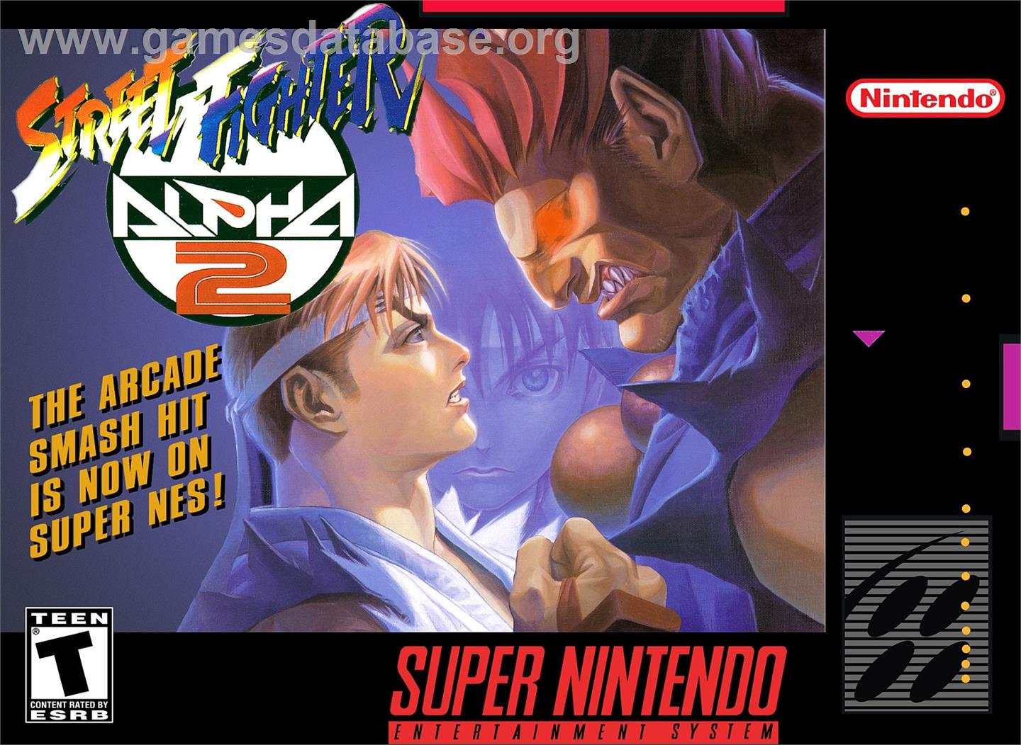 Street Fighter Alpha 2 - Nintendo SNES - Artwork - Box