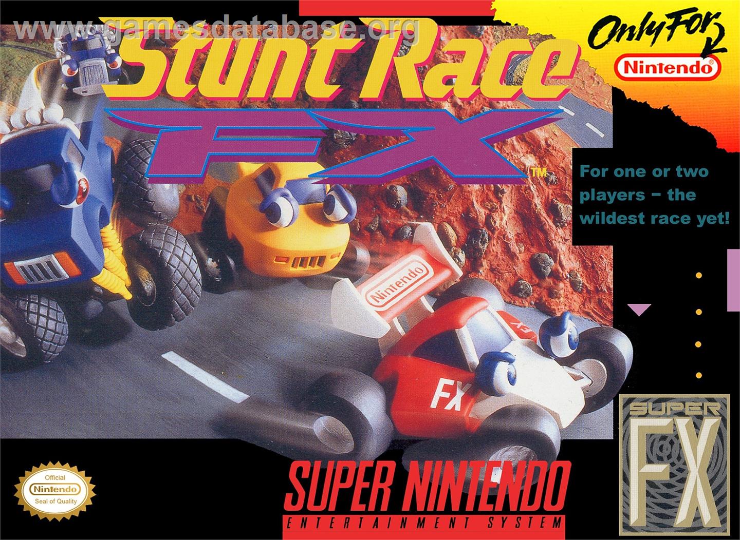 Stunt Race Fx - Nintendo SNES - Artwork - Box