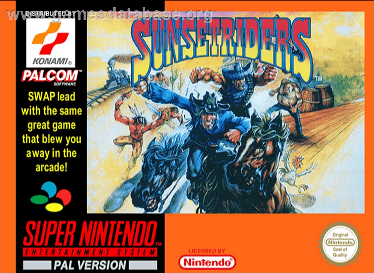 Sunset Riders - Nintendo SNES - Artwork - Box