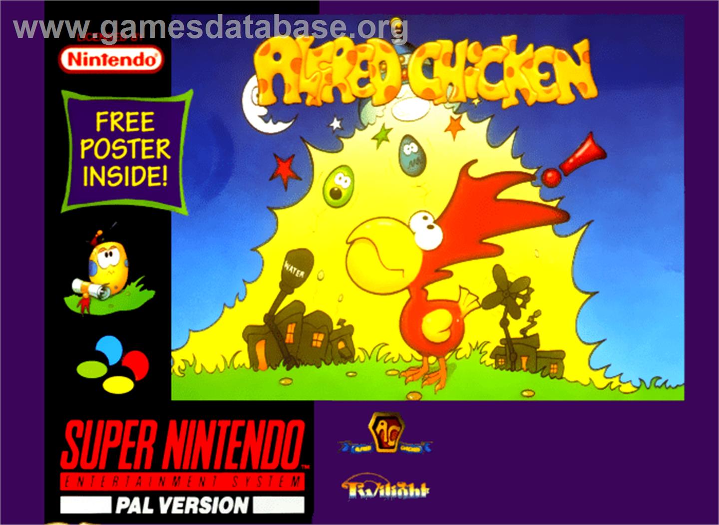 Super Alfred Chicken - Nintendo SNES - Artwork - Box