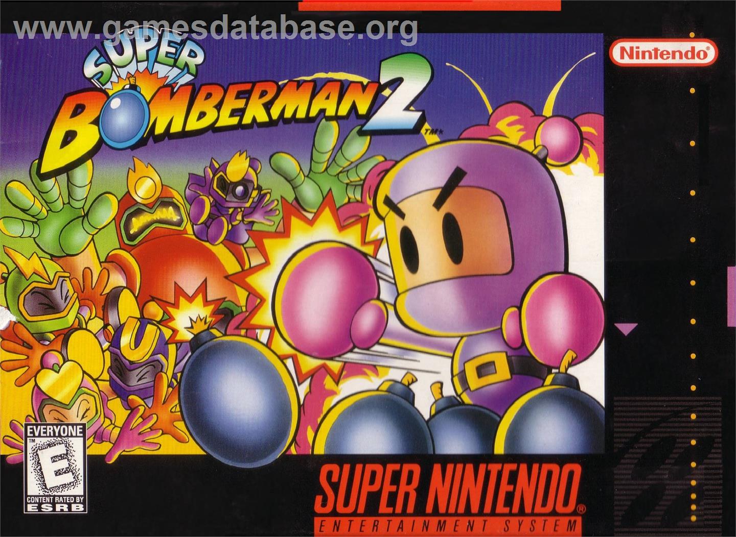Super Bomberman 2 - Nintendo SNES - Artwork - Box