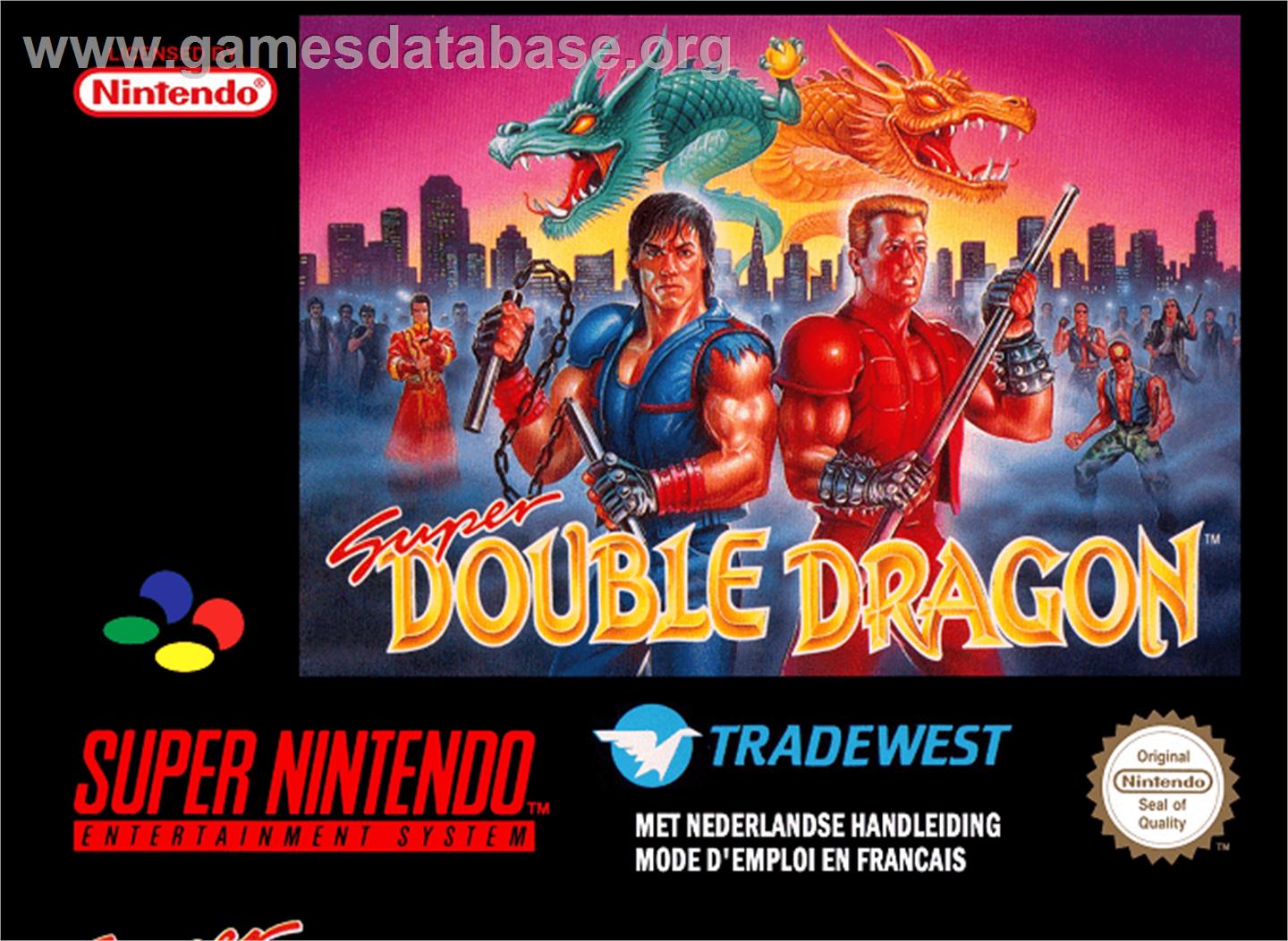 Super Double Dragon - Nintendo SNES - Artwork - Box