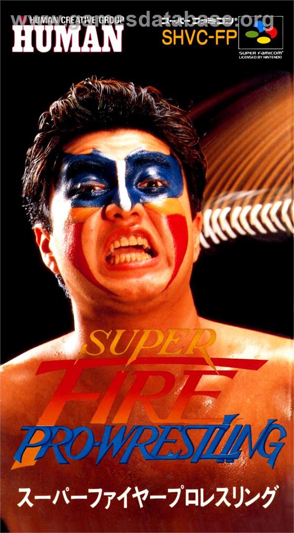 Super Fire Pro Wrestling - Nintendo SNES - Artwork - Box