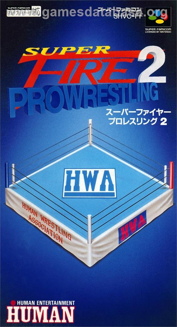 Super Fire Pro Wrestling 2 - Nintendo SNES - Artwork - Box